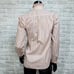 Vintage 70s 80s Simeon Womens S Colorful Vertical Striped Ruffle Button Blouse
