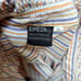 Vintage 70s 80s Simeon Womens S Colorful Vertical Striped Ruffle Button Blouse
