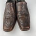 Mark Nason Mens 10.5 Brown Leather Loafers Square Toe Cross Emblem