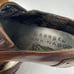 Mark Nason Mens 10.5 Brown Leather Loafers Square Toe Cross Emblem