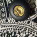 St. John Sport by Marie Gray Black White Paisley Top Button Up Vest Sz P Small