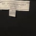 St. John Sport by Marie Gray Black White Paisley Top Button Up Vest Sz P Small