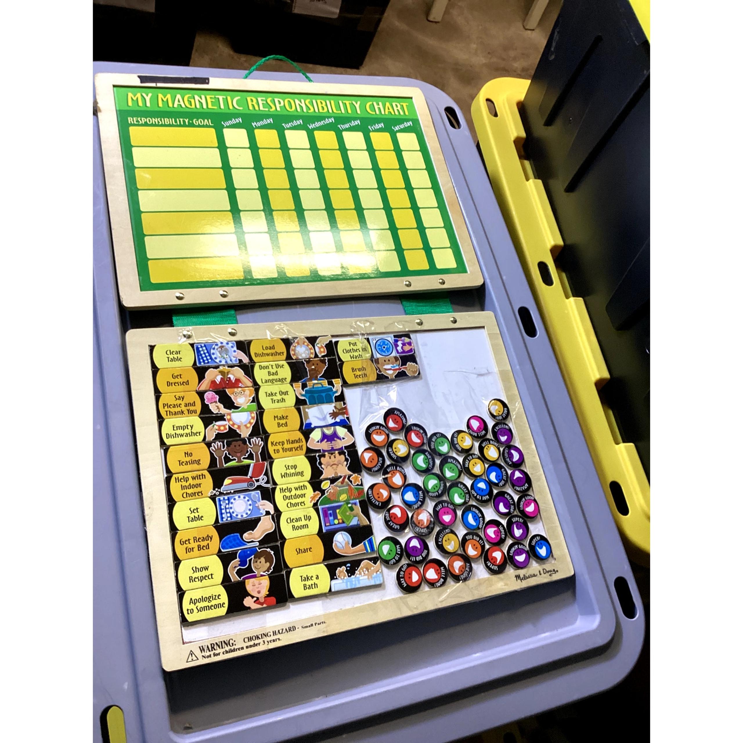 Melissa & Doug My Magnetic Responsibility Chart Child’s Wood Value & Chores