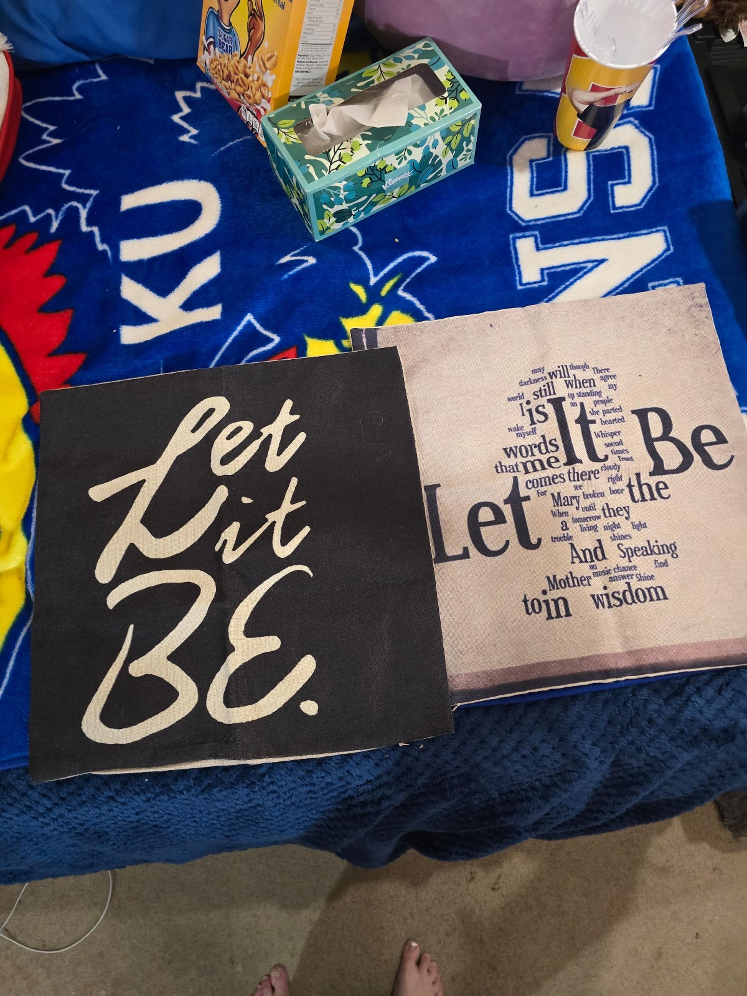 Let It Be Decorative Pillow Covers