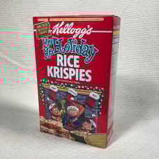 1995 Kellog’s Rice Krispies Cereal Ho Ho Holiday Box Factory Sealed! Vintage VTG