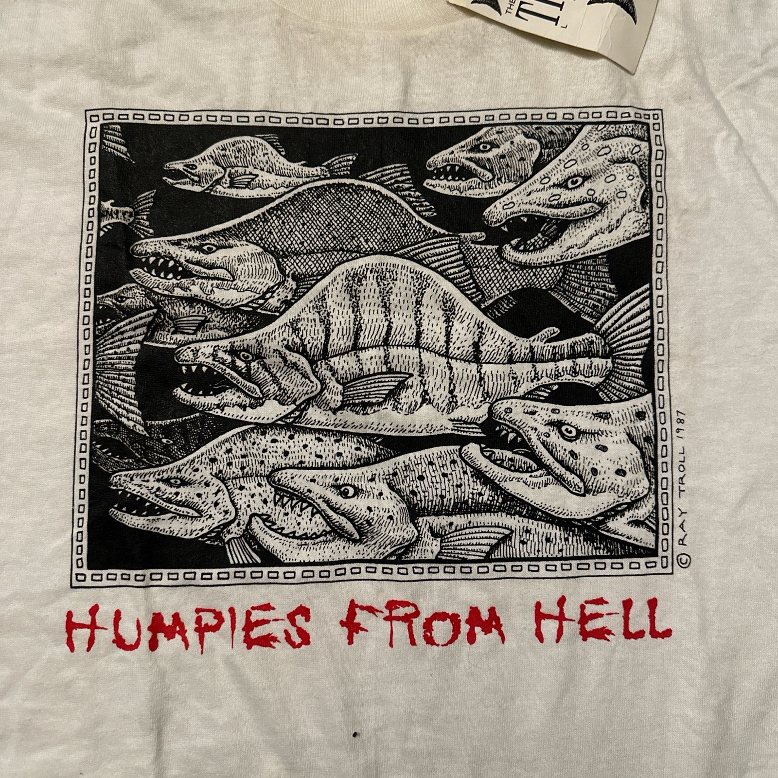 Vintage 80s Ray Troll 'Humpies From Hell' tee