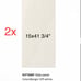 (2)x IKEA HITTARP 15x41 3/4” kitchen cover panel 302.664.18 off-white
