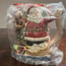 1993 North Pole Express Santa 5802 Water Pitcher Fitz and Floyd Omnibus 2 Quarts
