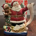1993 North Pole Express Santa 5802 Water Pitcher Fitz and Floyd Omnibus 2 Quarts