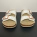 Girls SEYCHELLES Studded White Buckle Strap Sandals / Size 3