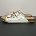 Girls SEYCHELLES Studded White Buckle Strap Sandals / Size 3