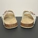 Girls SEYCHELLES Studded White Buckle Strap Sandals / Size 3