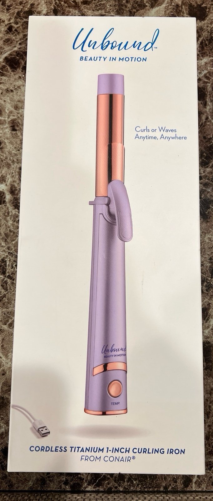 Conair Unbound Cordlesstitanium 1 inc Rechargeable Curling Iron Styler by Conair