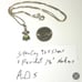 ADS# Sterling 925 Silver Necklace w/ Peridot Gem Accents