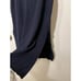 Frame Twist-Front Ribbed Navy Knit MIDI Dress Sz M