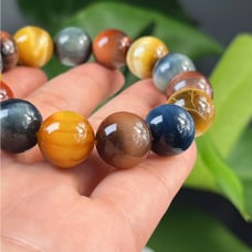 14mm Gorgeous Rainbow Tiger Eye Bracelet
