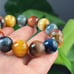 14mm Gorgeous Rainbow Tiger Eye Bracelet