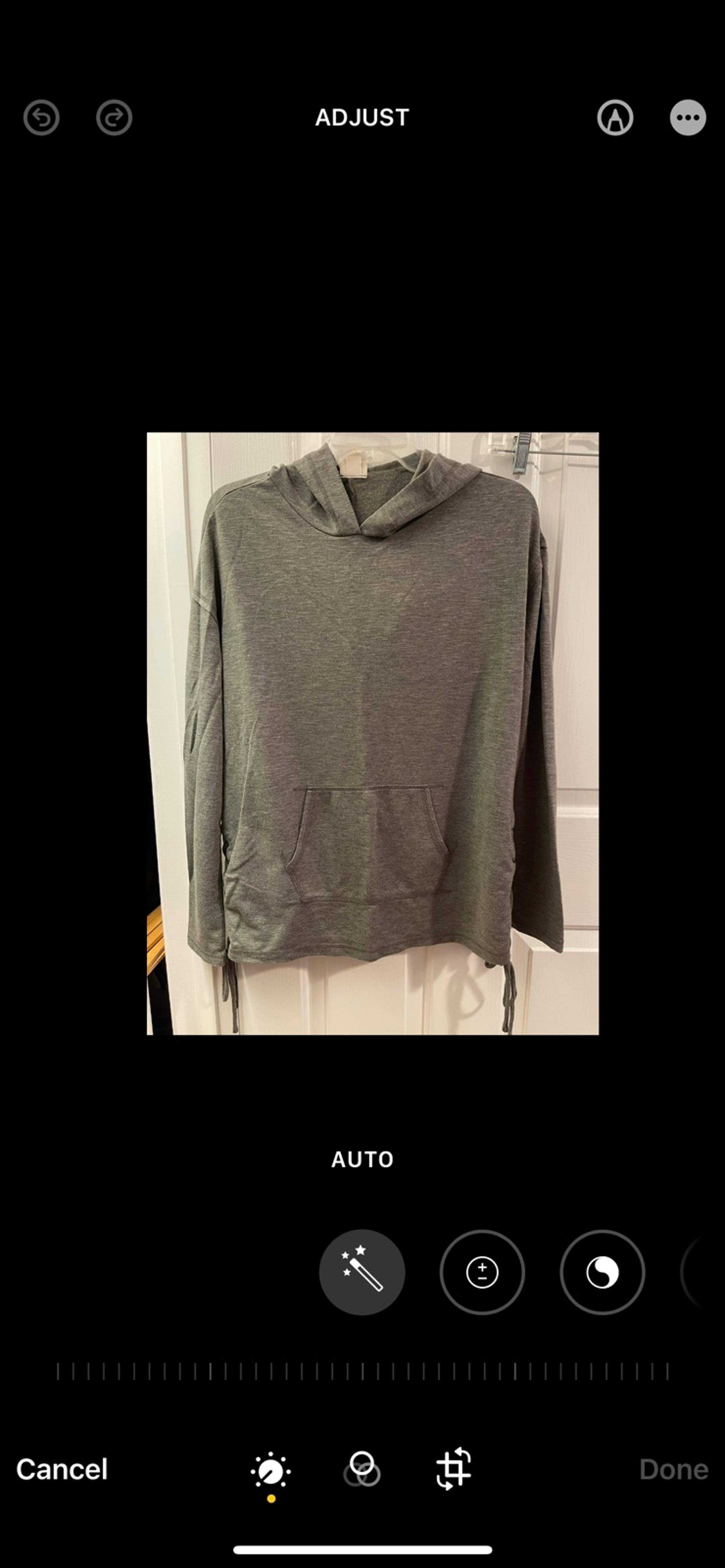Women’s Mossimo hoodie with side tie details. Size medium. Lightweight.