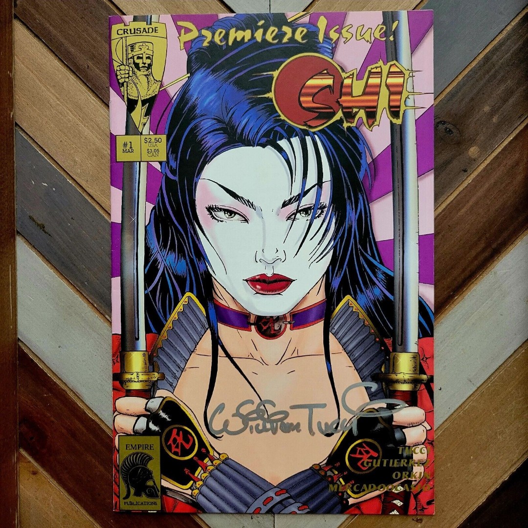 SHI: The Way of The Warrior #1 NM (Crusade 1994) SIGNED by BILLY TUCCI Premiere
