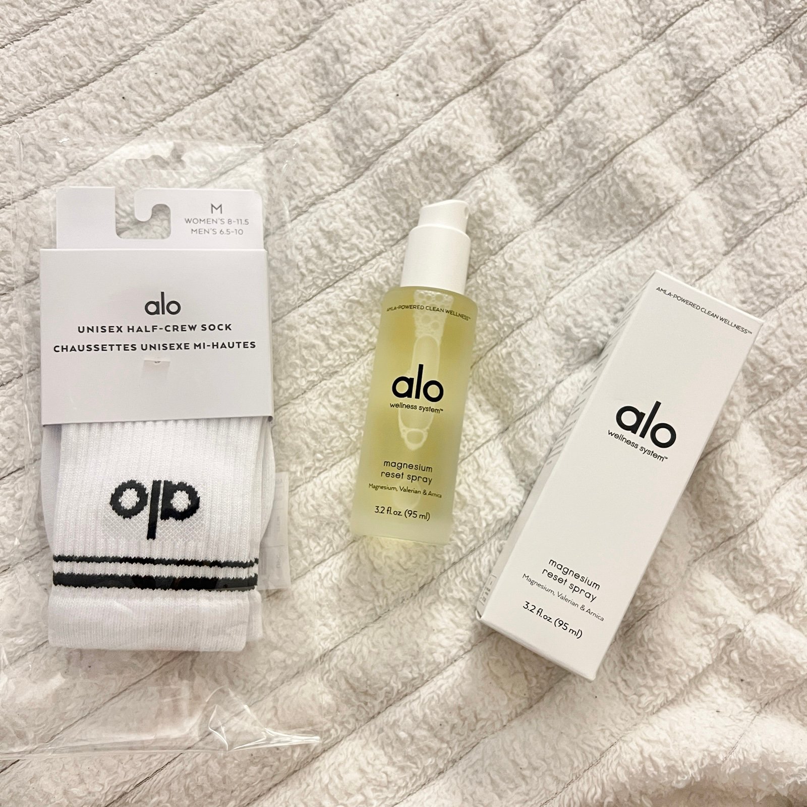 Alo socks and Magnesium
