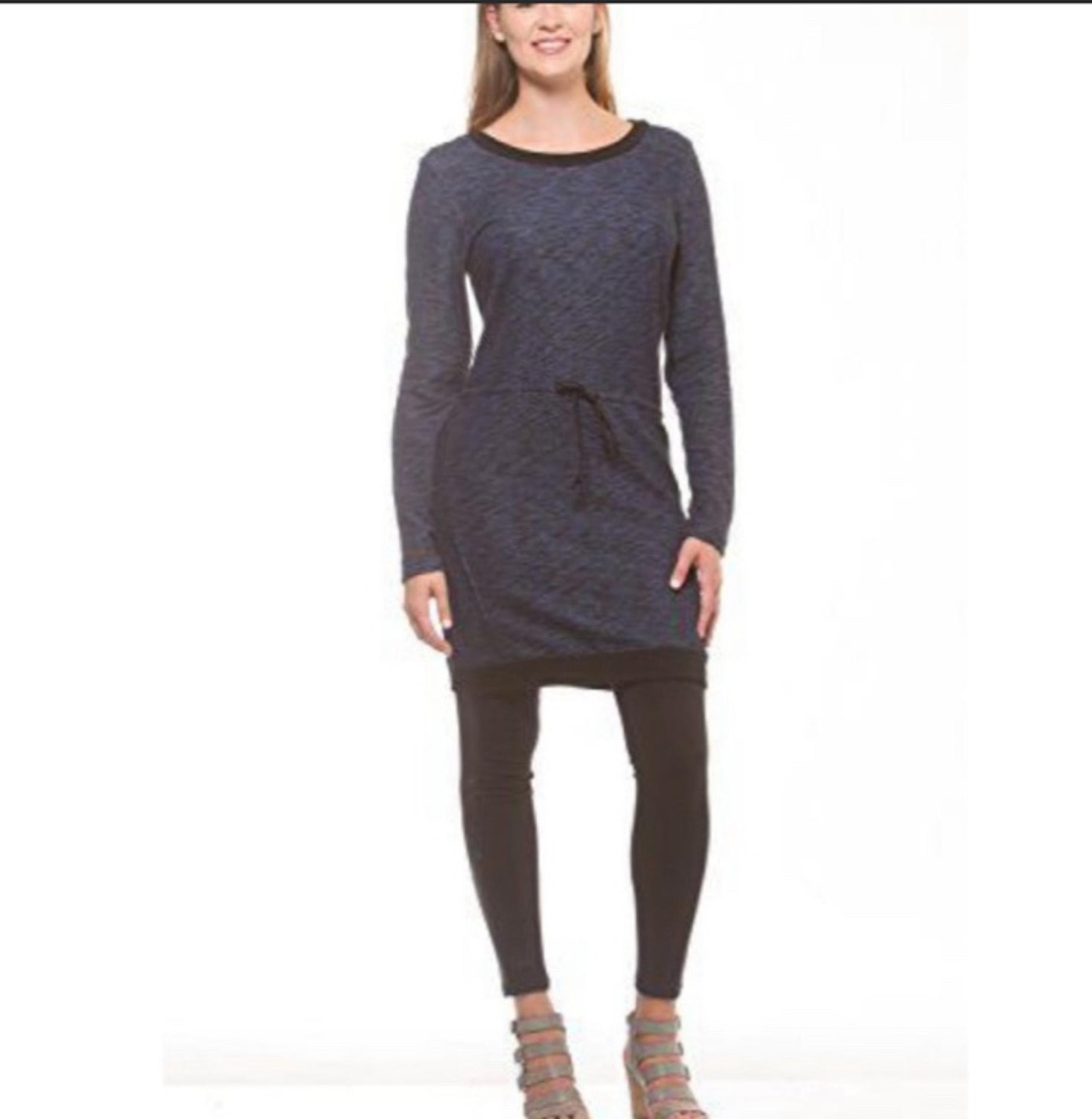 Converse One Star Womens Blue Knit Long Sleeve Sweater Shirt Dress Size XL
