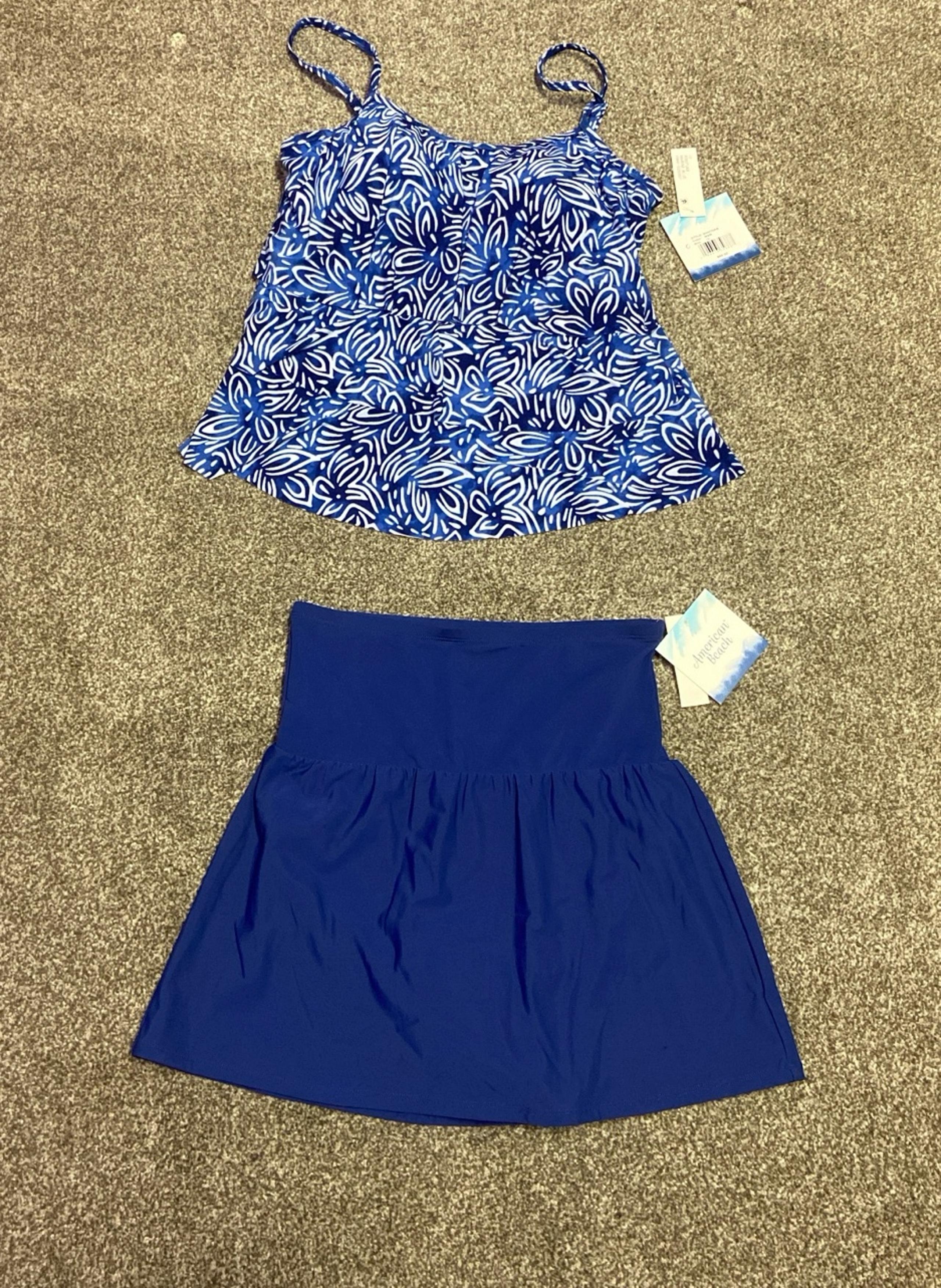 size12 tankini top , size 10 bottoms New
