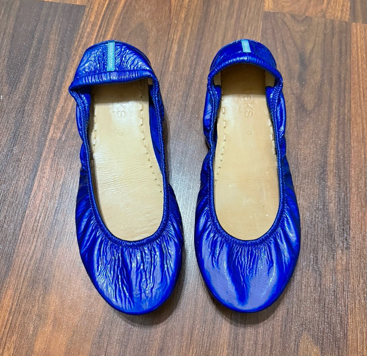 Tieks Patent Leather Sapphire Flats