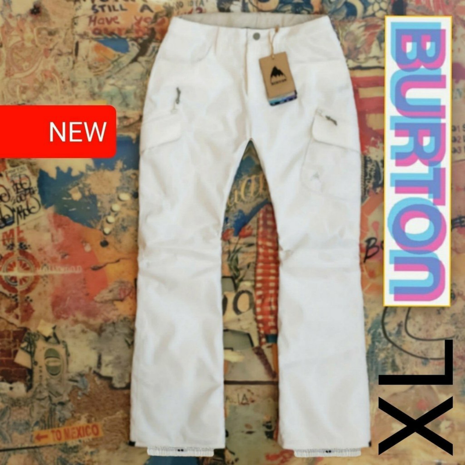 180 New Burton Gloria Waterproof Stretch Cargo Snowboard Pants / Ski Pants! XL