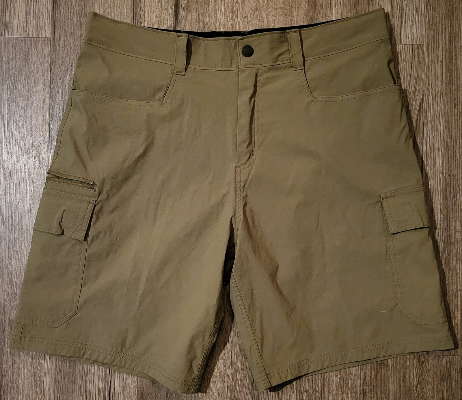 Orvis Tech Cargo Hiking Shorts Military Green W/ Pockets Men's Size 34