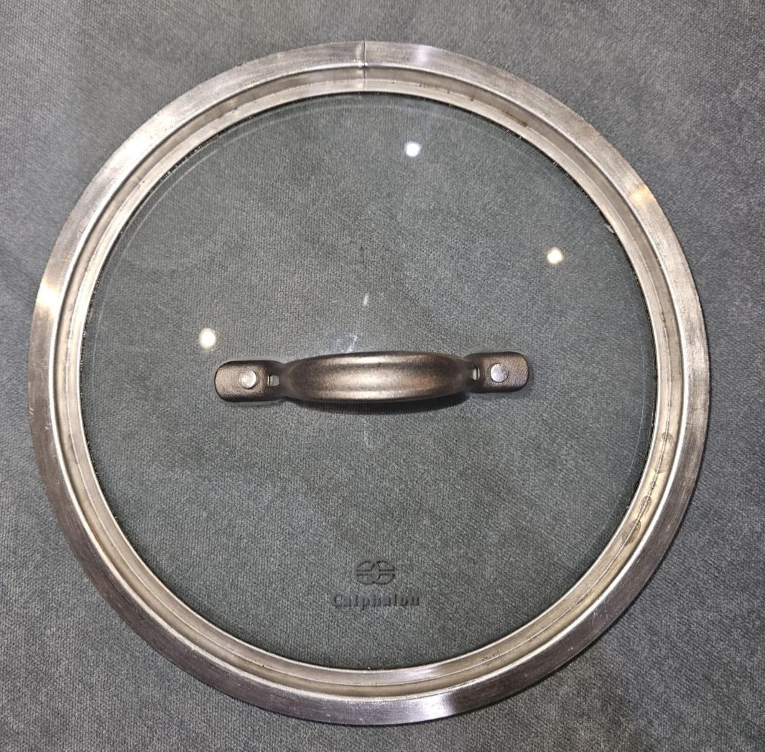 Calphalon Stainless Steel and Glass Lid 9.5" OD, 8.5" ID