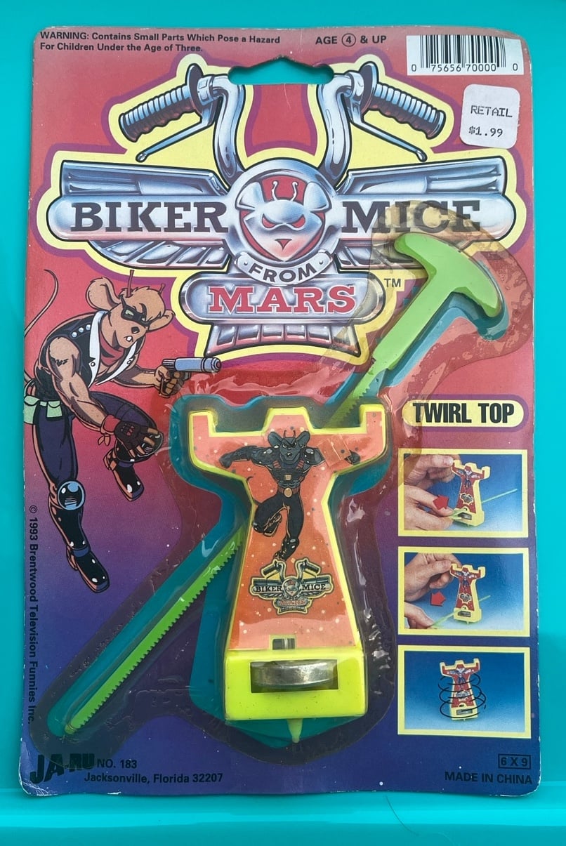 Biker Mice From Mars Twirl Top Ja-Ru 1993 Rare