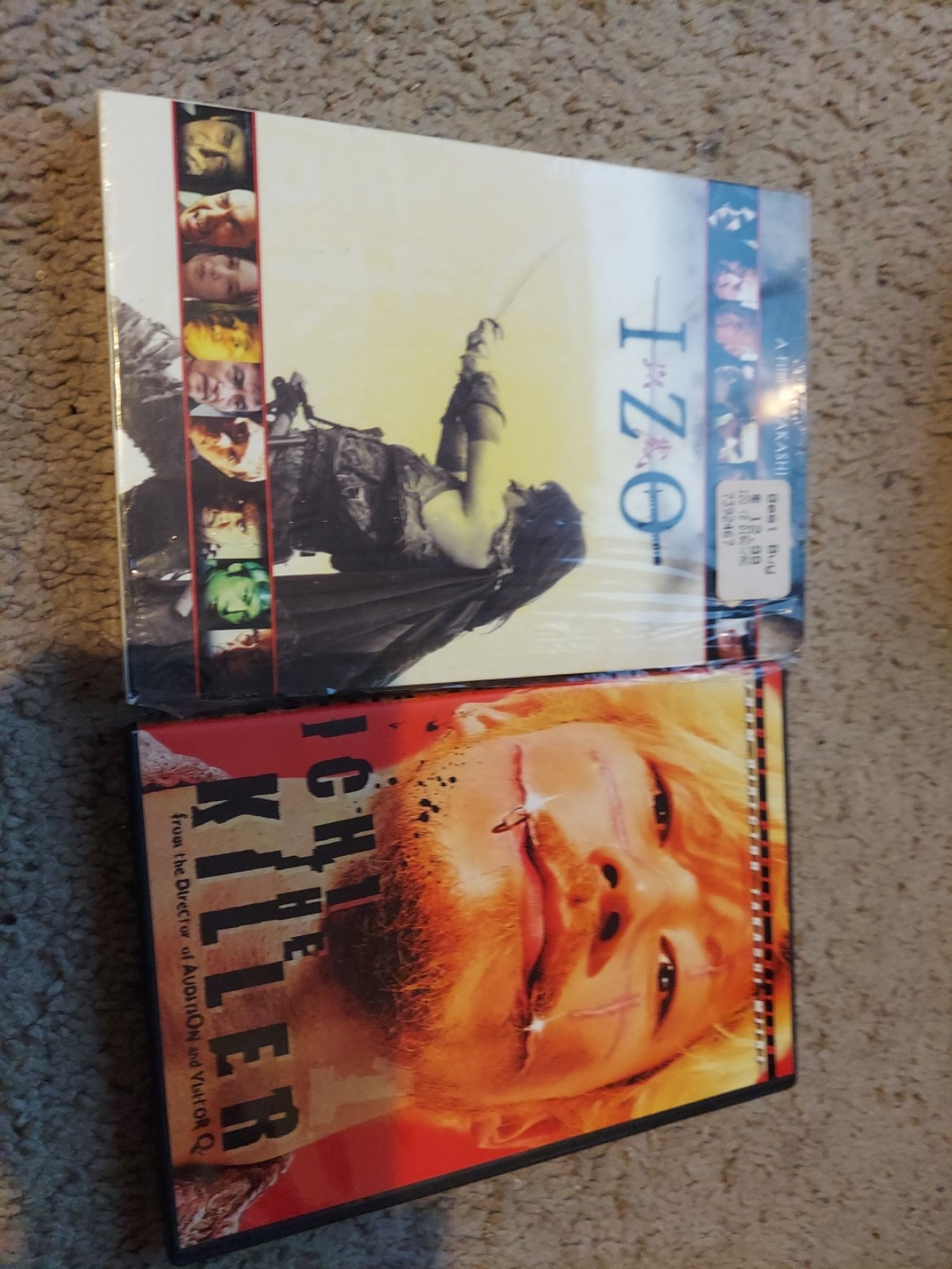 Takashi Miike 2 DVD Set Ichi the Killer (DVD, 2003, Unrated Version) & Izo