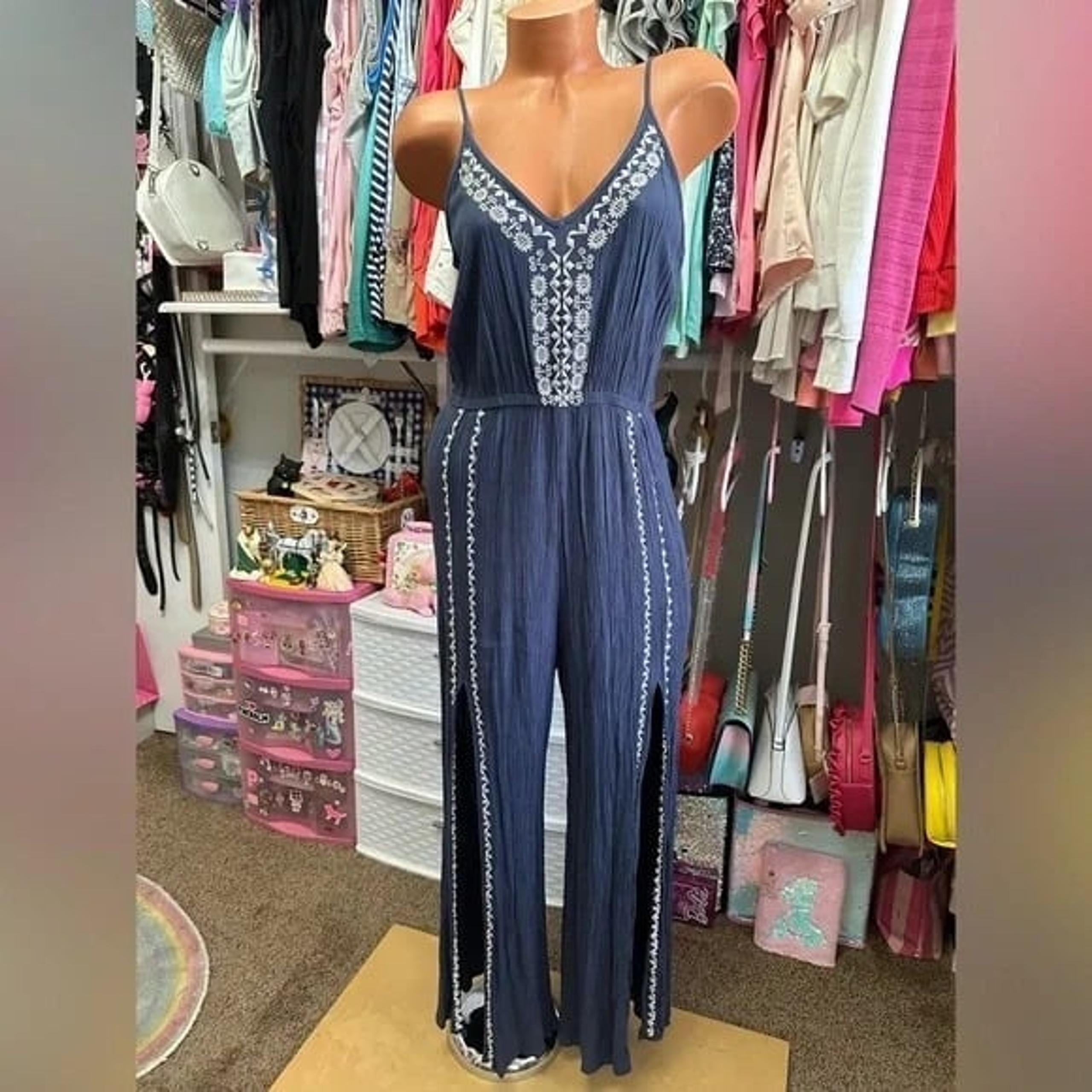 American Rag Bohemian Romper Open Leg Pant Suit XL