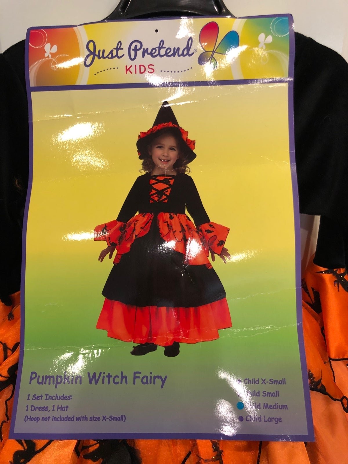 Pumpkin Witch Fairy Costume ( size: child medium )