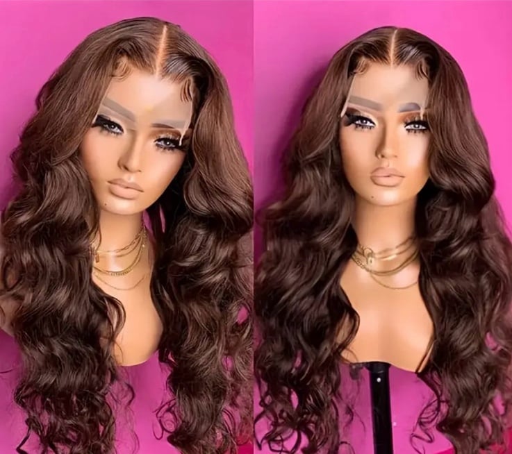 28 Inch human hair wig