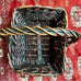 Dark Brown Wicker Basket With Handle