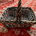 Dark Brown Wicker Basket With Handle
