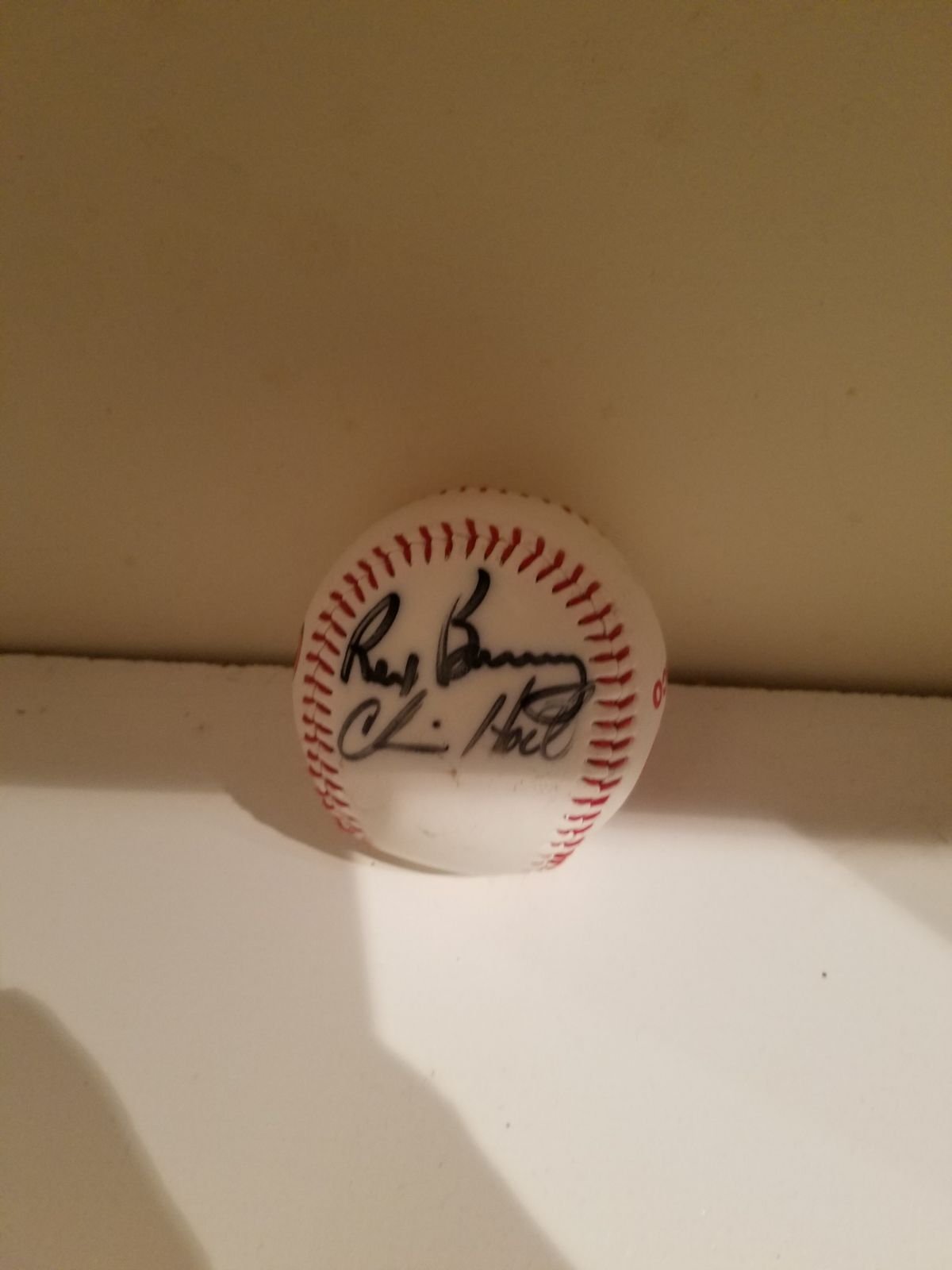 Autographed baseball