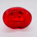 Salviati Small Heart Murano Glass Vase by Maria Hamel Valentines Red Clear 1990s