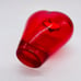 Salviati Small Heart Murano Glass Vase by Maria Hamel Valentines Red Clear 1990s