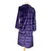 Vintage Southeast Novelty Purple Faux Fur Lined Robe Jacket Pockets Cottagecore
