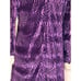 Vintage Southeast Novelty Purple Faux Fur Lined Robe Jacket Pockets Cottagecore