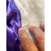 Vintage Southeast Novelty Purple Faux Fur Lined Robe Jacket Pockets Cottagecore
