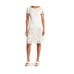 Shani White Short Sleeve Cocktail Dress Size 6 New Retails 345