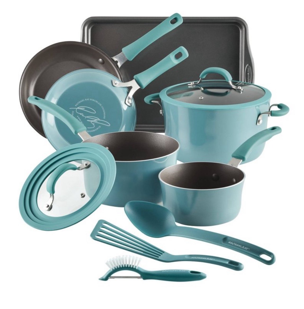 New Rachel ray 11 pc Cookware Set