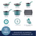 New Rachel ray 11 pc Cookware Set