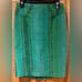 Eva Franco x Anthropologie Dreaming in Green Striped Woven Tweed Pencil Skirt 2