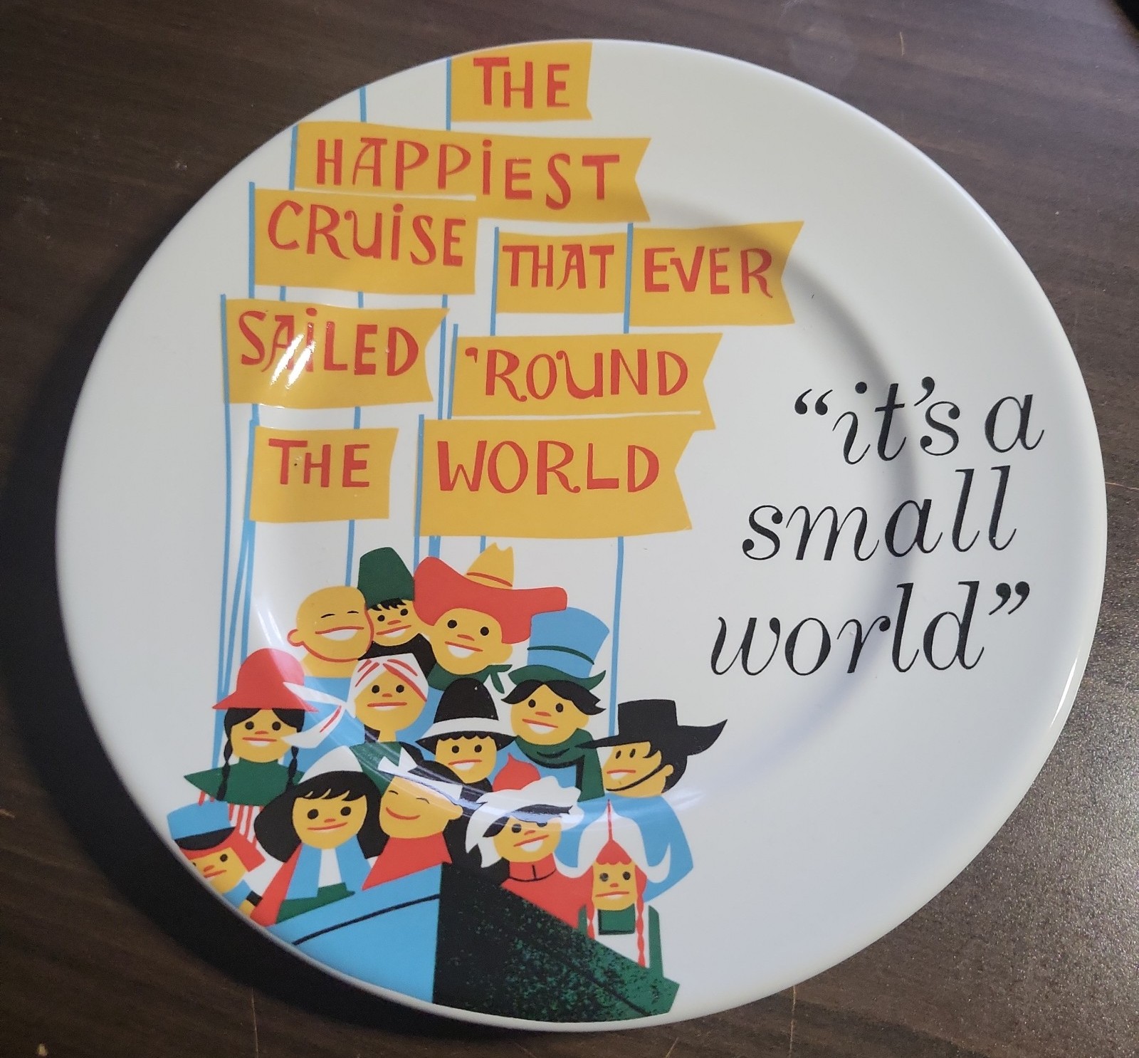 Disney Parks It's a Small World Plate cruise