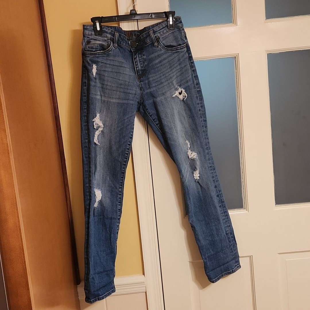 Kut From the Kloth Women's Distressed Slim Fit Jeans Size 8