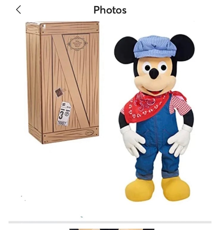 Disney Treasures from the Vault Engineer Mickey Mouse Plush w/ Stand NEW